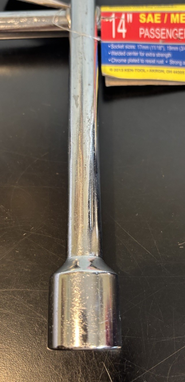 Ken-Tool 14″ SAE METRIC Passenger Car Lug Wrench 4 Way 11/16″ 3/4″ 13/16″ 7/8″