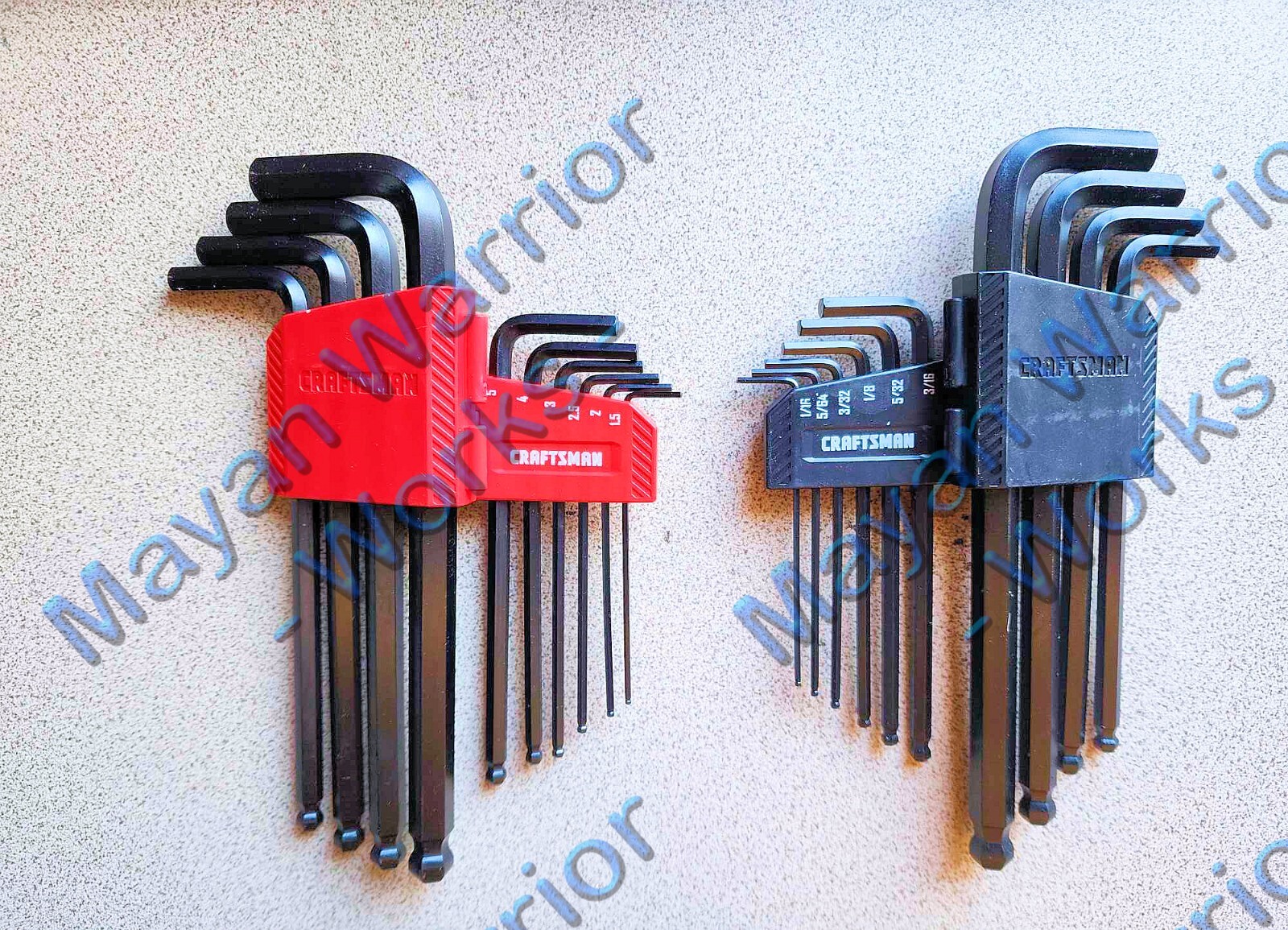 CRAFTSMAN 20-key Standard (Sae) and Metric Combination Hex Key Set CMHT26028