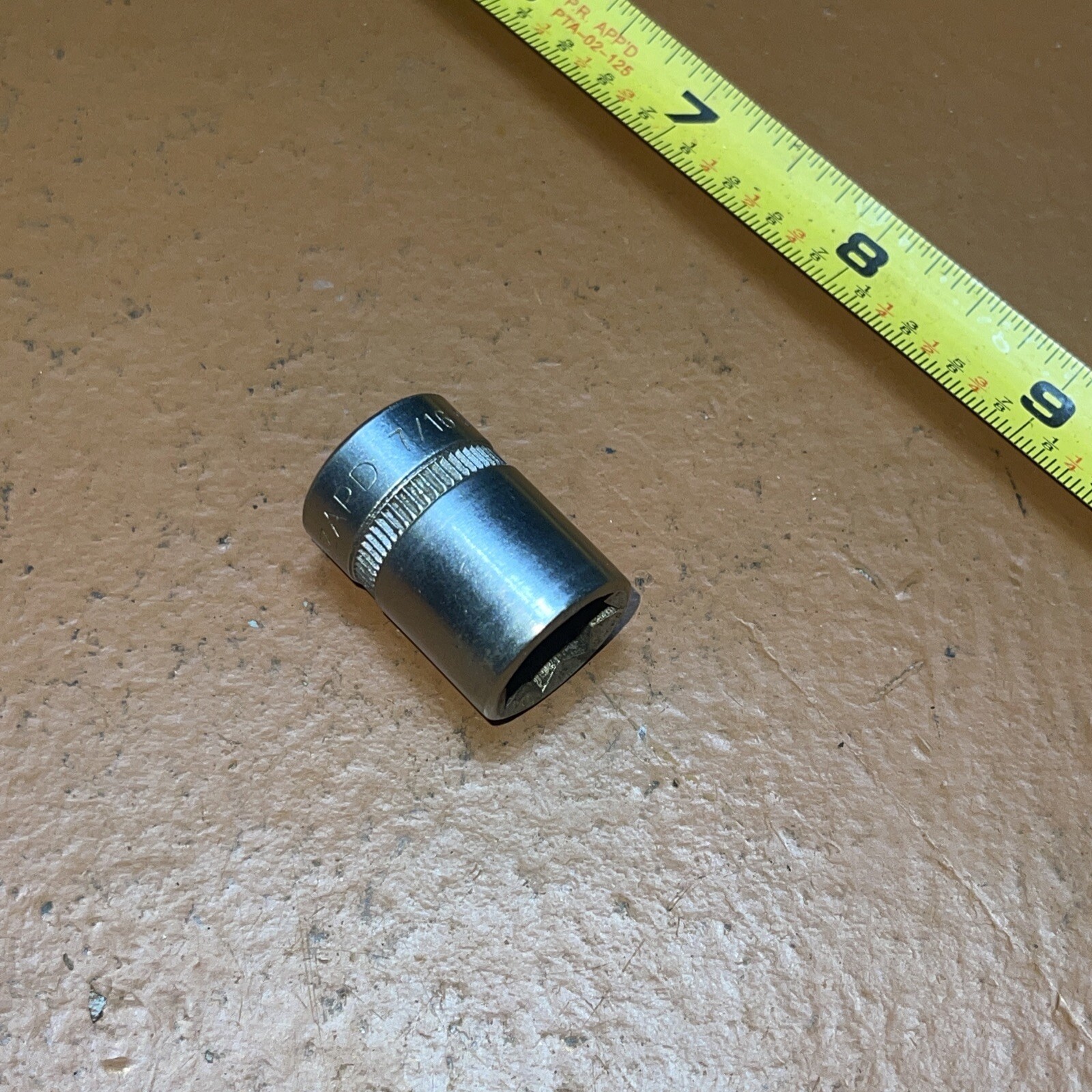 Wizard USA HR 2637 7/16 In SAE 3/8″ Drive 8 Point Double Square Socket