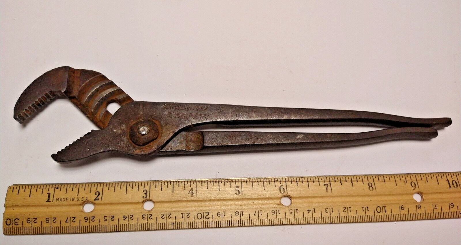 Channel Lock Tools USA 420 9″ Tongue and Groove Pliers Vintage USA G1389