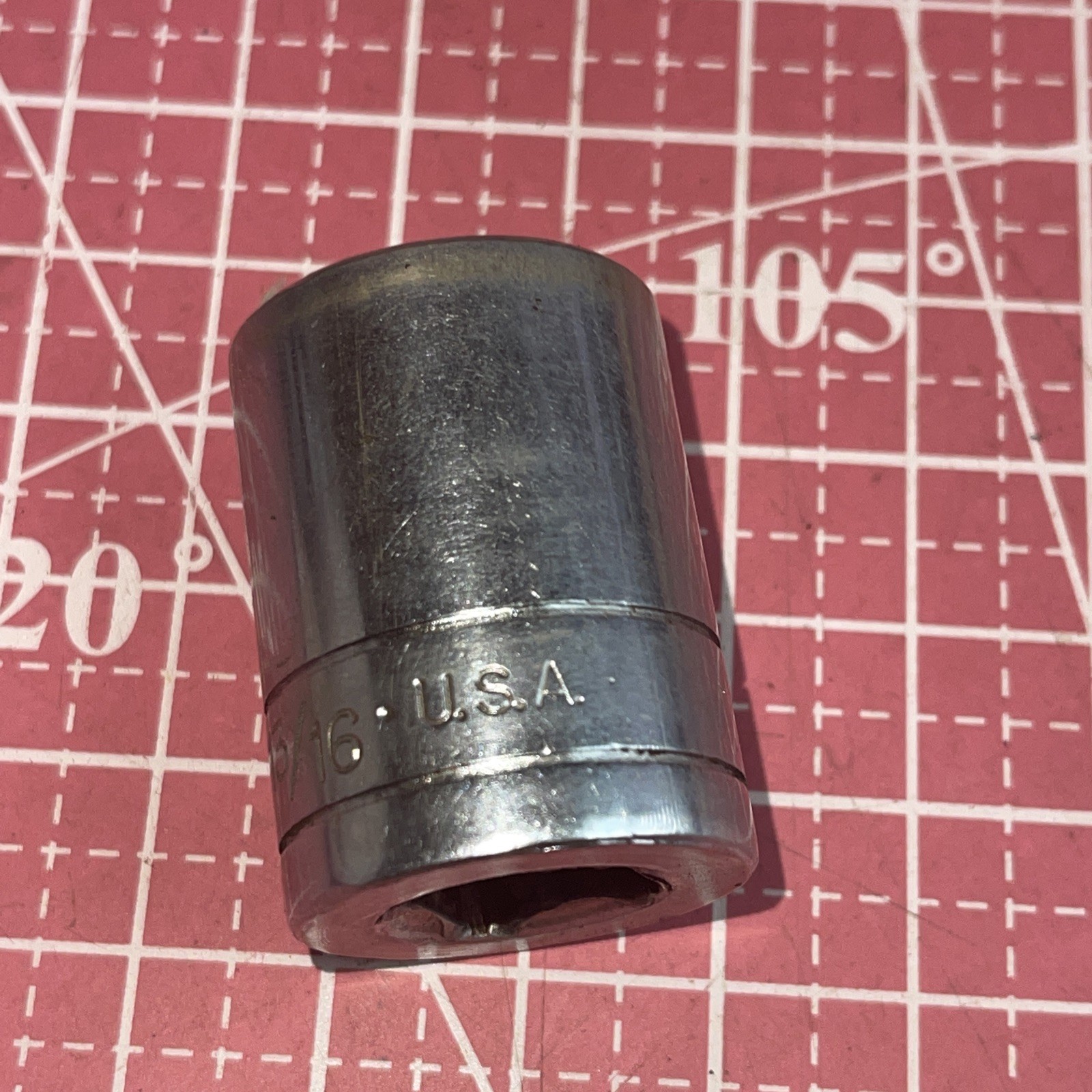S-K USA 40126 13/16 In SAE 1/2” Drive 12 Point Socket Vintage SK 13/16” 1/2