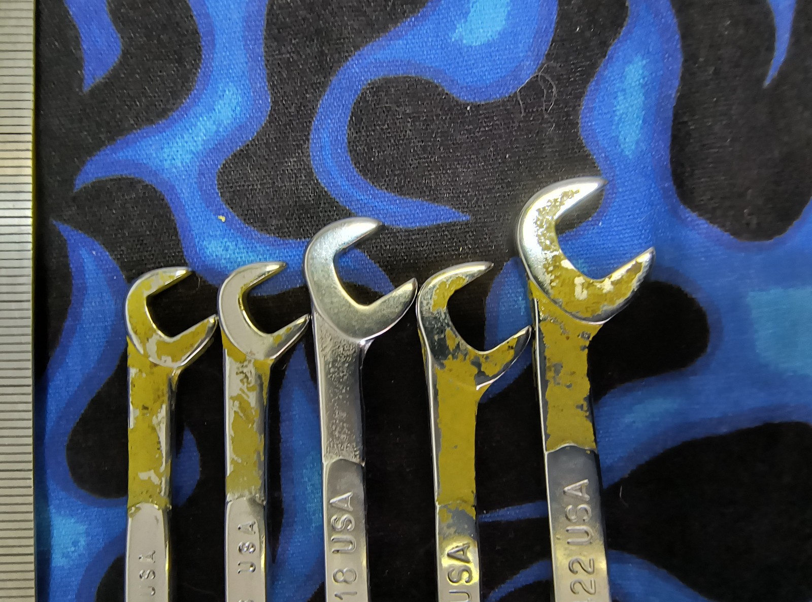 Snap On Tools C-65D Open End Offset 5 Piece Ignition Wrench Set FREE SHIP
