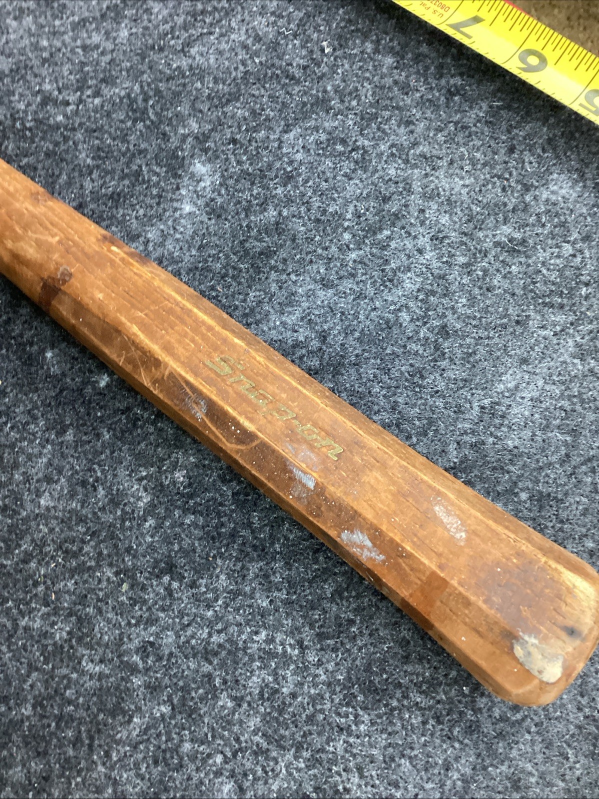 Vintage Snap On Tools BF6118 Auto Body Wood Handle Short Pick Hammer