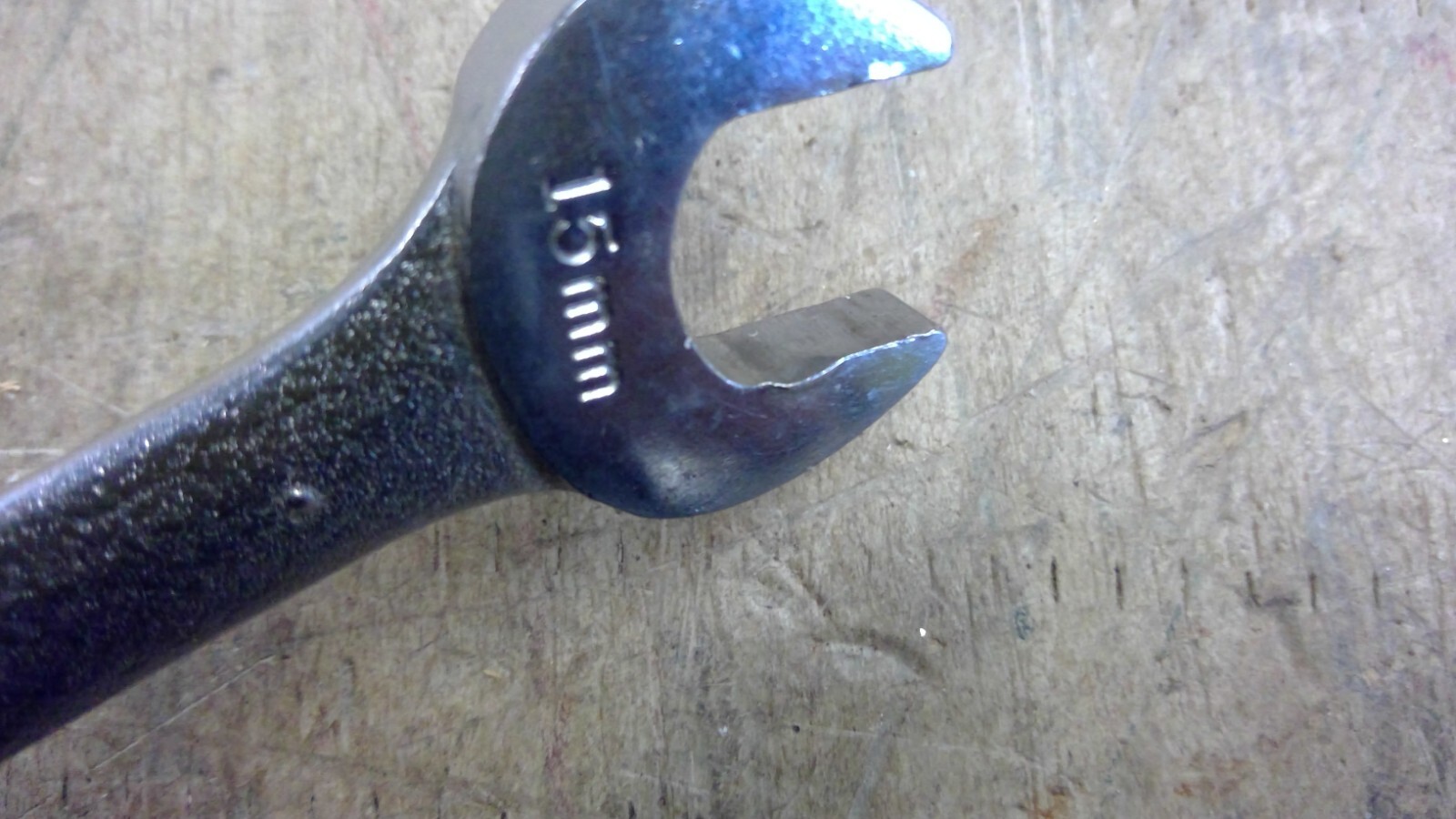 Vintage Craftsman Tools 15mm X 13mm Metric double open wrench -V- 44507 USA