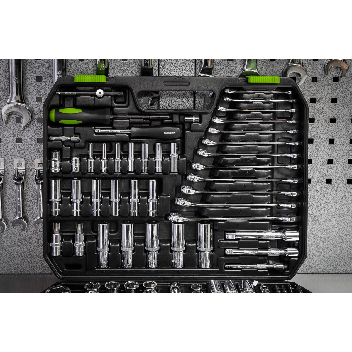Sealey 1/4″ 3/8″ 1/2″ Square Drive WallDrive Metric Socket Set 219 Pieces S01212