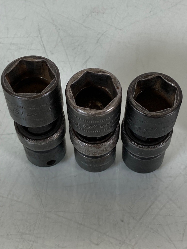 Snap-on 3/8″ 212IPFM Drive 6 Point Metric Swivel Impact Socket Set 11PC 9mm-19mm