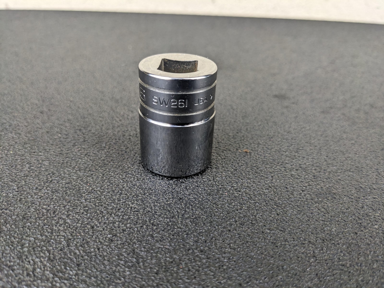 #bm122 Snap-on Tools SW261 1/2″ Drive SAE 12 Point Shallow 13/16″ Socket USA