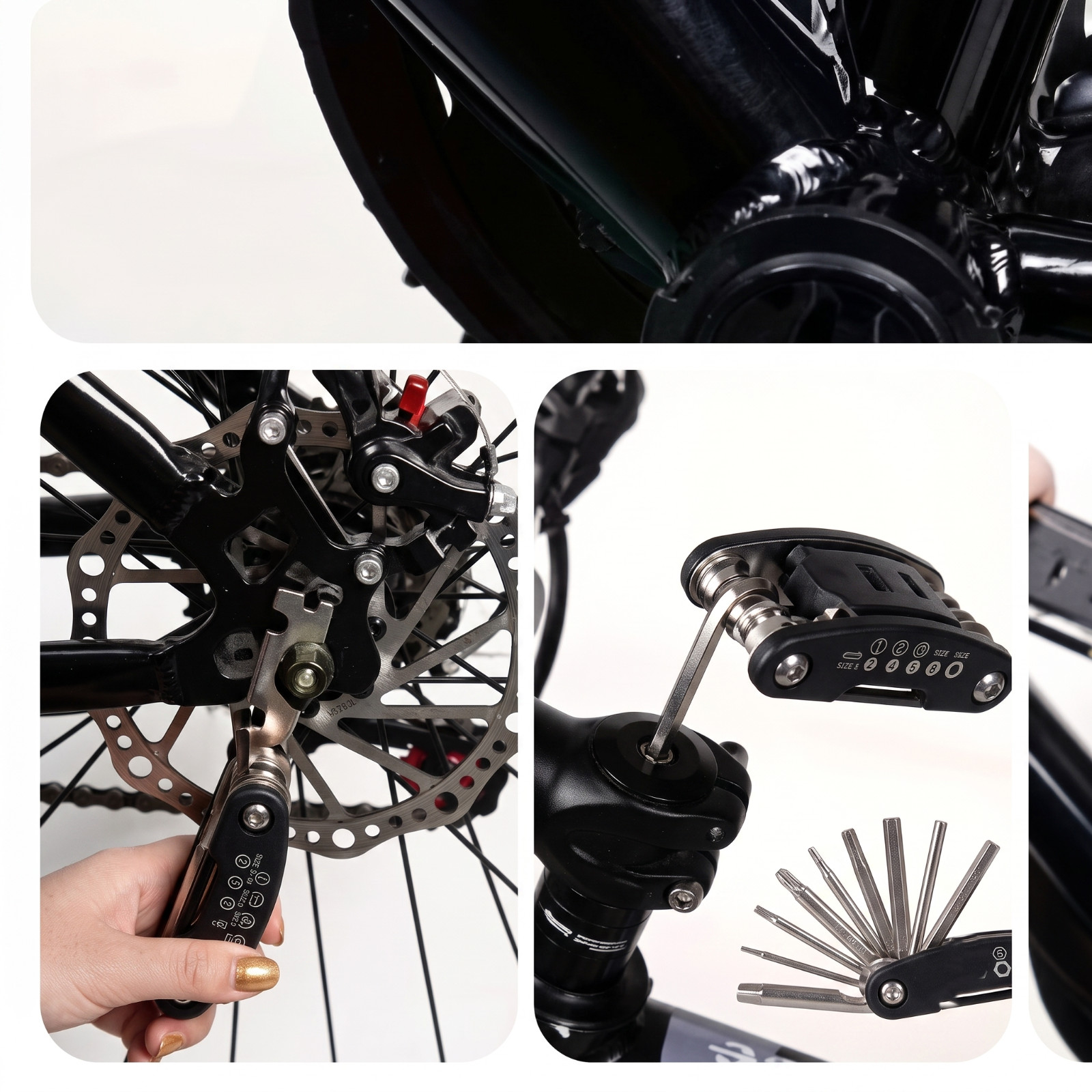 16-in-1 Socket Wrench Set, Non-Slip Rotating Head. Durable Stainless Steel for H