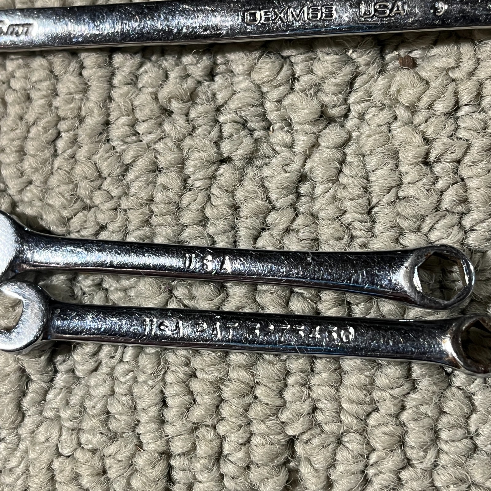 Snap On OEXM6-OEXM19 5-19mm 16 Piece 12 Point Metric Combination Wrench Set USA