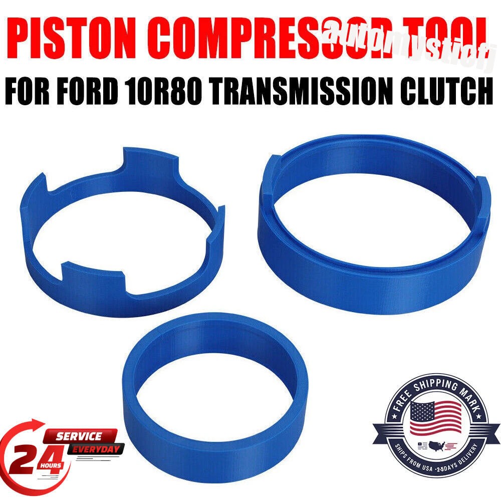 Set of 5 Sealing Ring Tool & Piston Compressor Tool For Ford 10R80 Transmission