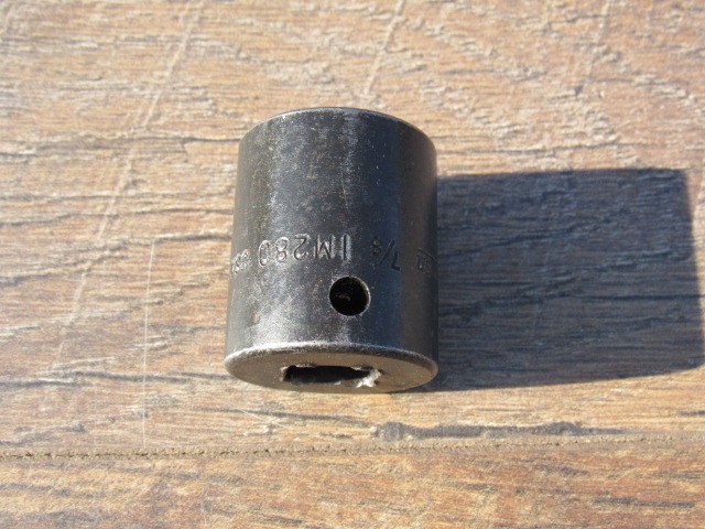 SNAP ON 7/8″ IM280 1/2″ DRIVE SHALLOW IMPACT SOCKET 6 PT IM 280 UNDERLINE LOGO