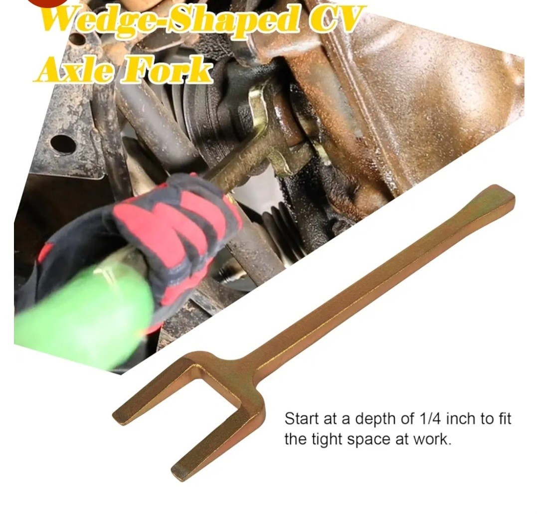 ´2PCS Axle Popper Kit Steel CV Popper Wedge And Shim Ball Joint Separator Tools
