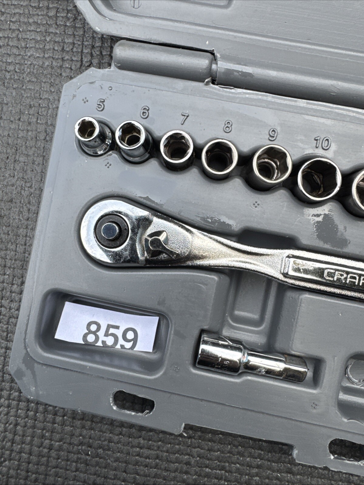 Sears Craftsman USA 1/4” Metric Socket Set 11Pc 34861 Pre Own 5-13mm