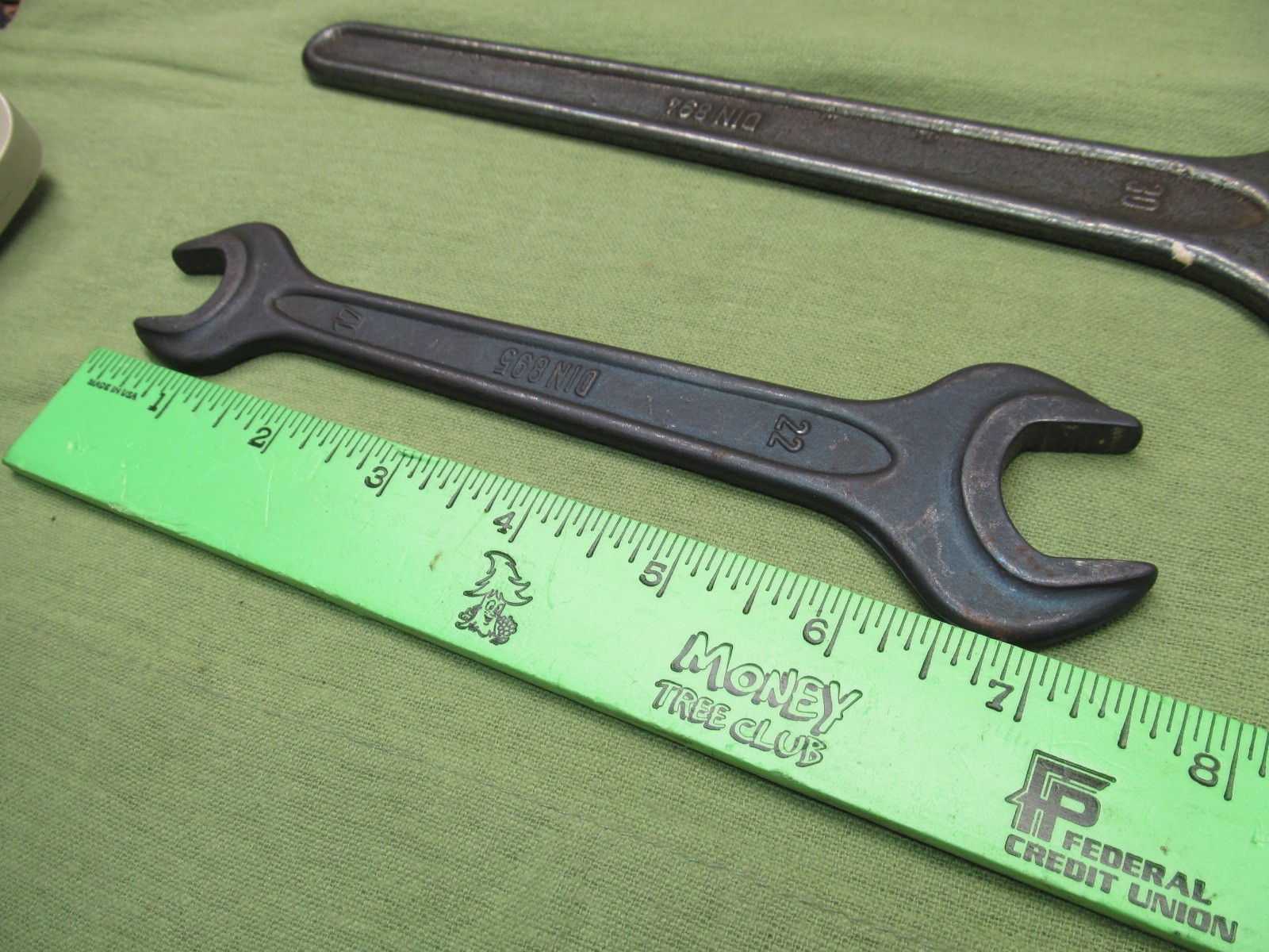 Pair WGB German Made Wrenches -30mm Single Open End & 17mm x 22mm Dbl Open End