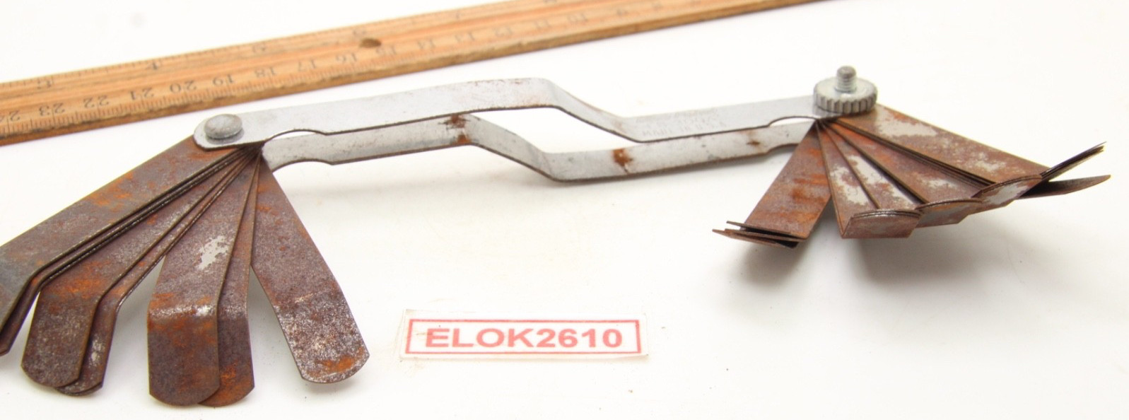 Blue Point FB-300A Bent Blade Feeler Gauge 25 Blades USA