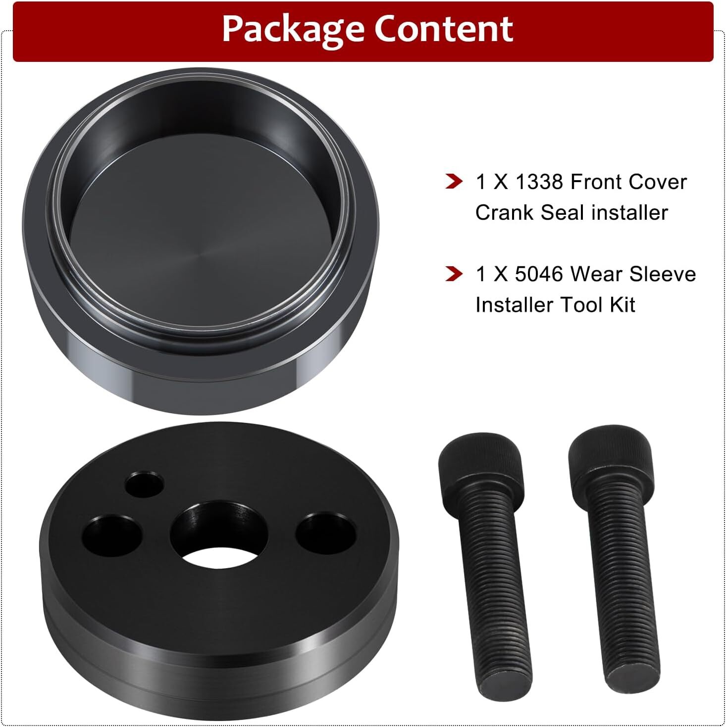 Front Cover Crankshaft Seal & Wear Sleeve Installer Tool For Cummins 5.9L 6.7L