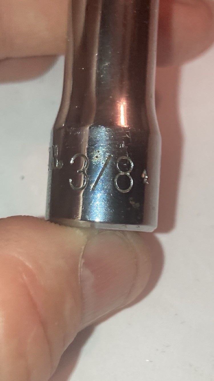 Harley Davidson Socket 3/8 Dr Deep Set Of 6- 5/8 Plug, 5/8, 9/16, 1/2, 7/16, 3/8