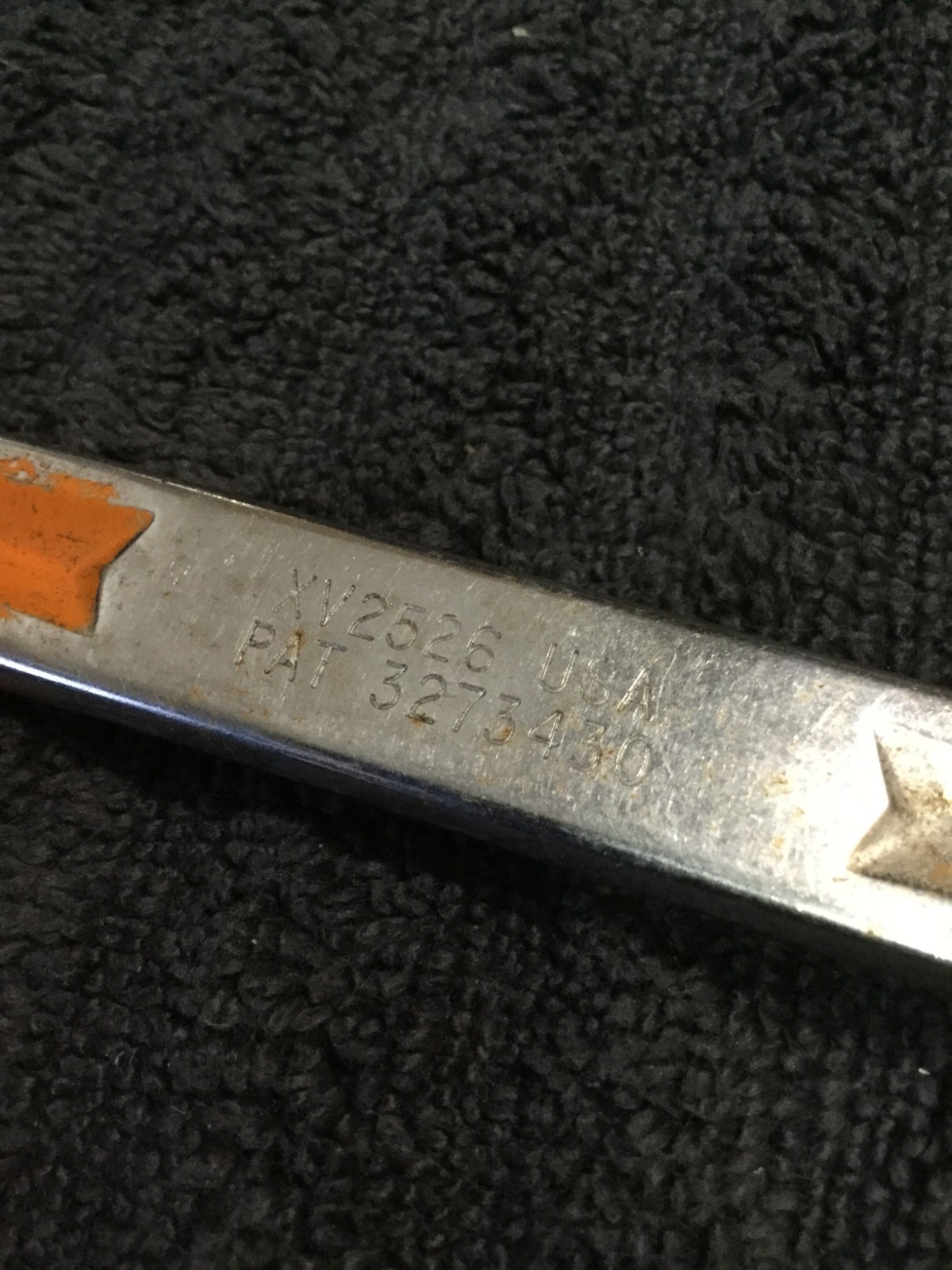 Snap On Vintage 25/32″-13/16″ 12PT SAE Chrome Offset Box End Wrench XV-2526