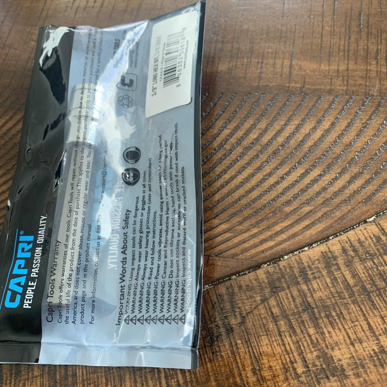 Capri Tools Long Hex Bit Socket, Metric and SAE Sizes
