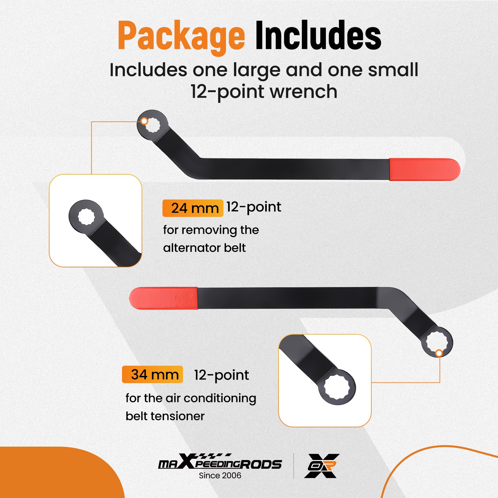 Professional Serpentine Belt Tool for Mini Cooper Heat Treated Steel Wrench