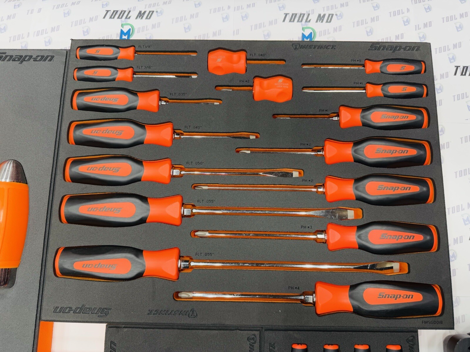 Snap-on Tools USA NEW 334pc ORANGE Master General Service Foam Set 2101GSS01FO
