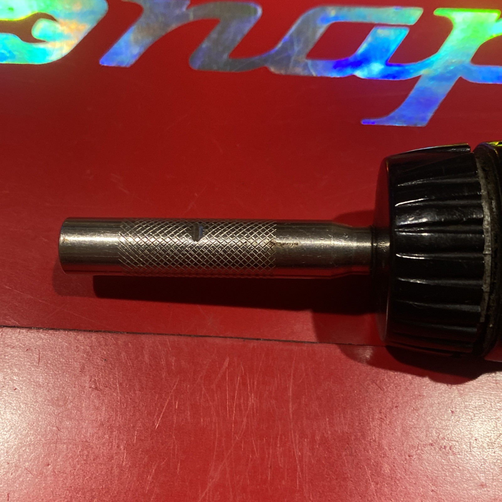 Snap On USA Ratcheting Magnetic Stubby Black Screwdriver SSDMR1