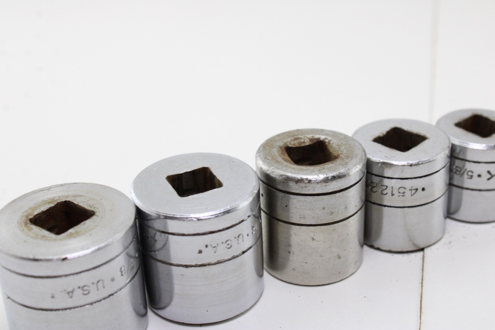 S-K Tools 45128-45112 7/8″-3/8″ 3/8″ Drive 9 Piece 12/6 Point Sockets Set USA