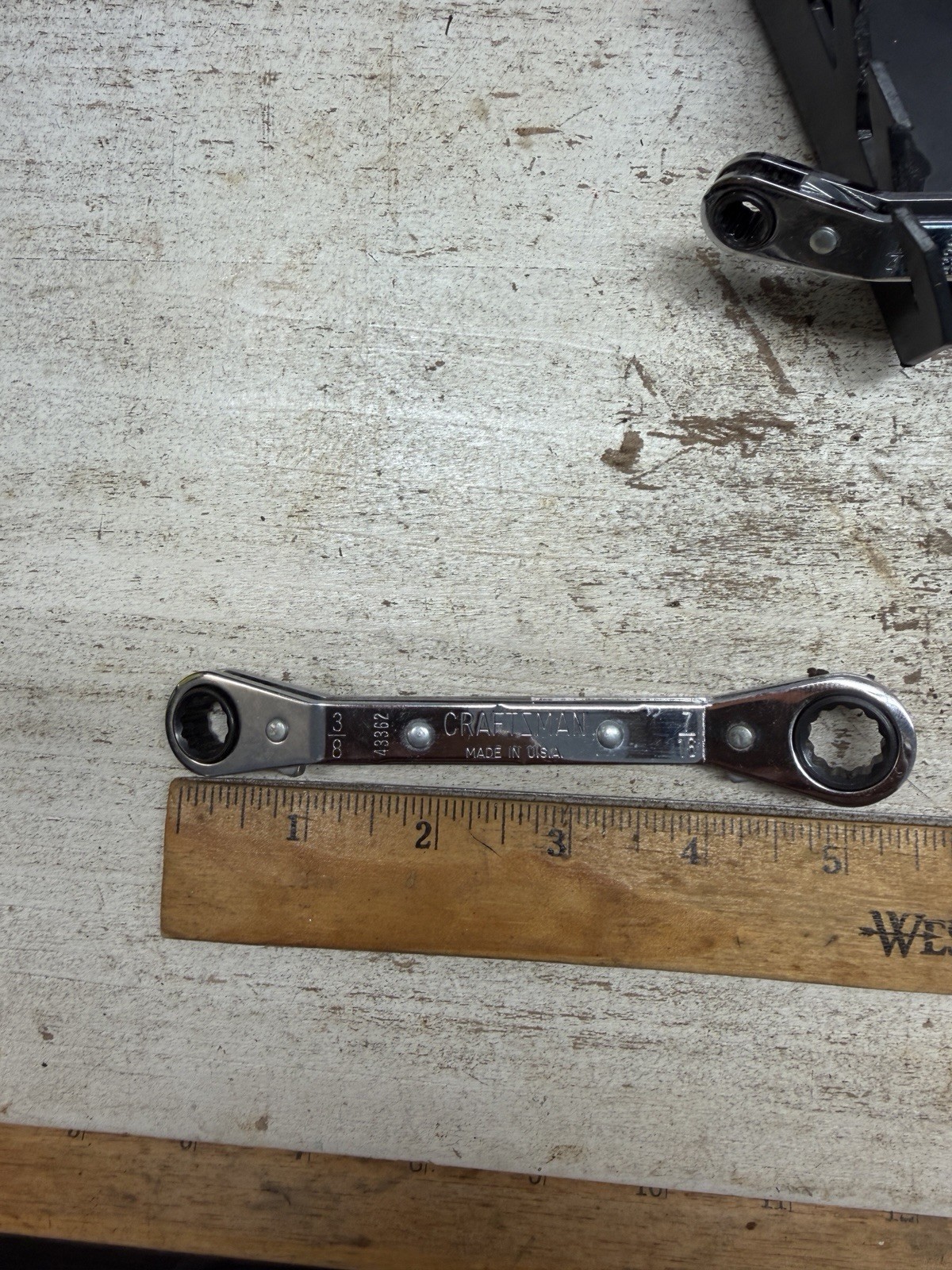 Craftsman 5Pc SAE Double Offset Ratcheting Wrench Set 1/4-7/8 USA 🇺🇸 Like New