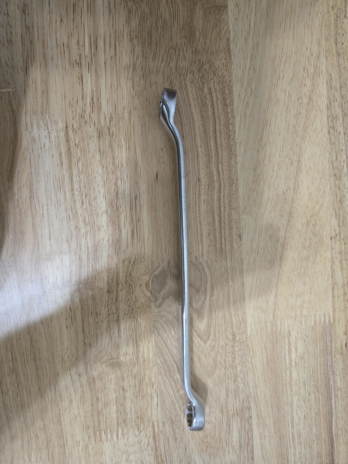 Snap On 14MM-15MM 12PT Metric Chrome Offset Box End Wrench USA XBM1415A