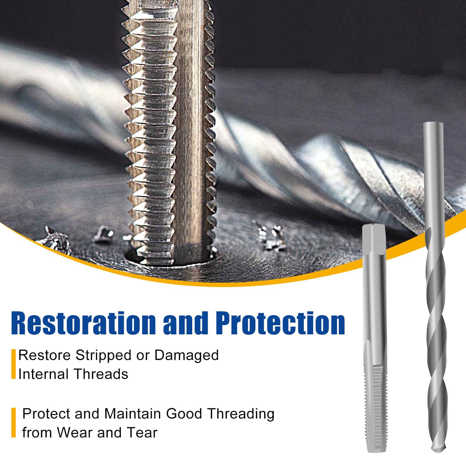 30Pcs M6*1mm Metric Thread Repair Insert Kit Helicoil Car Pro Coil Tool