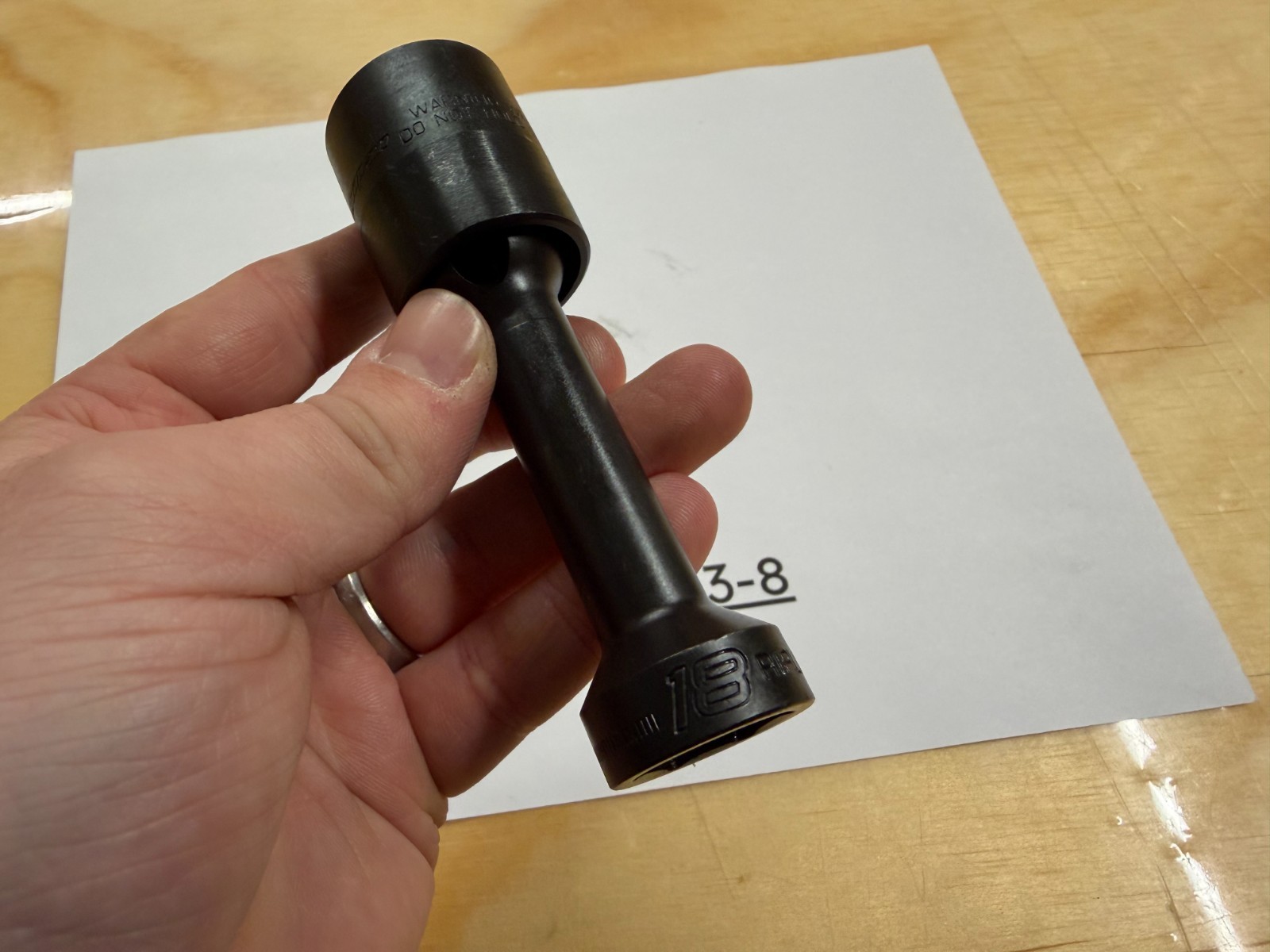 Snap-On Tools 1/2″ Drive 18mm Long-Reach Low-Pro. Swivel Impact Socket RIPLMS18C