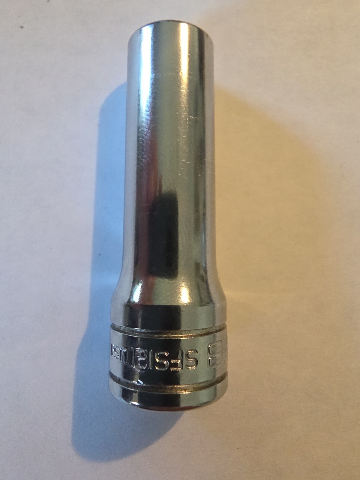 Snap-on Tools Deep Chrome Socket SFS121 3/8″ SAE 3/8″ Drive 6PT USA