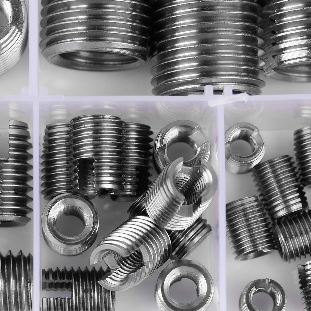 50Pcs Stainless Steel Inner Thread Self Tapping Thread Inserts Set Reinforce …