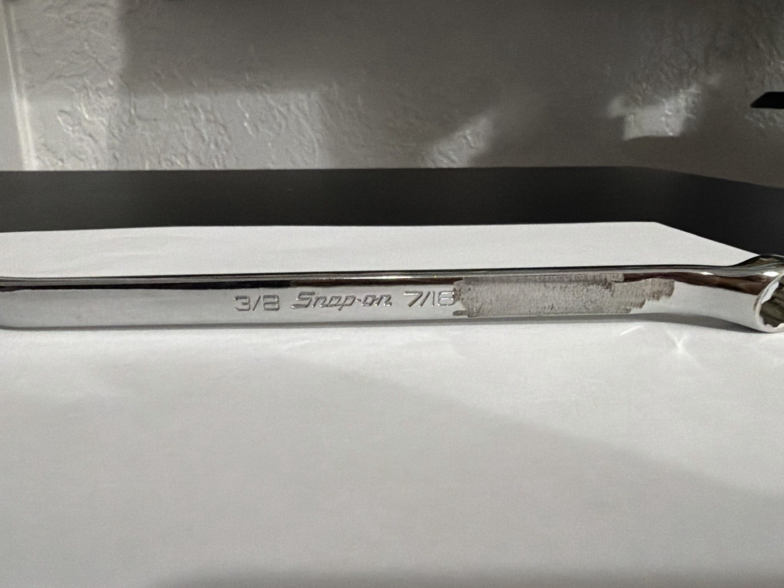 Snap-on Tools 3/8 x 7/16″ Offset Double Box End Wrench XB1214A USA