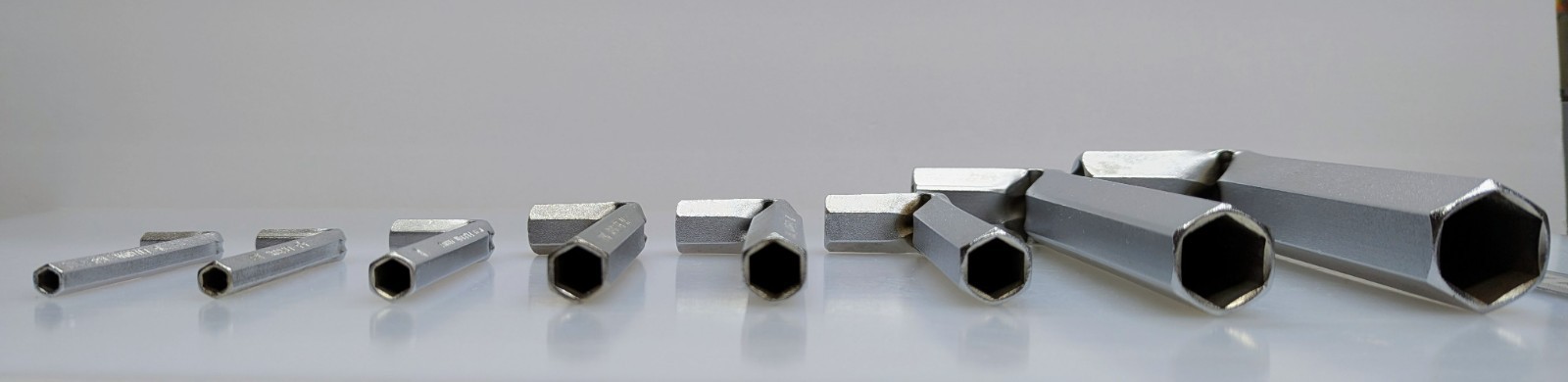 8 FACOM & ETERNUM L-Shape Hex Wrenches Sizes: 5, 5.5, 8, 11, 12, 13, 19, & 23mm