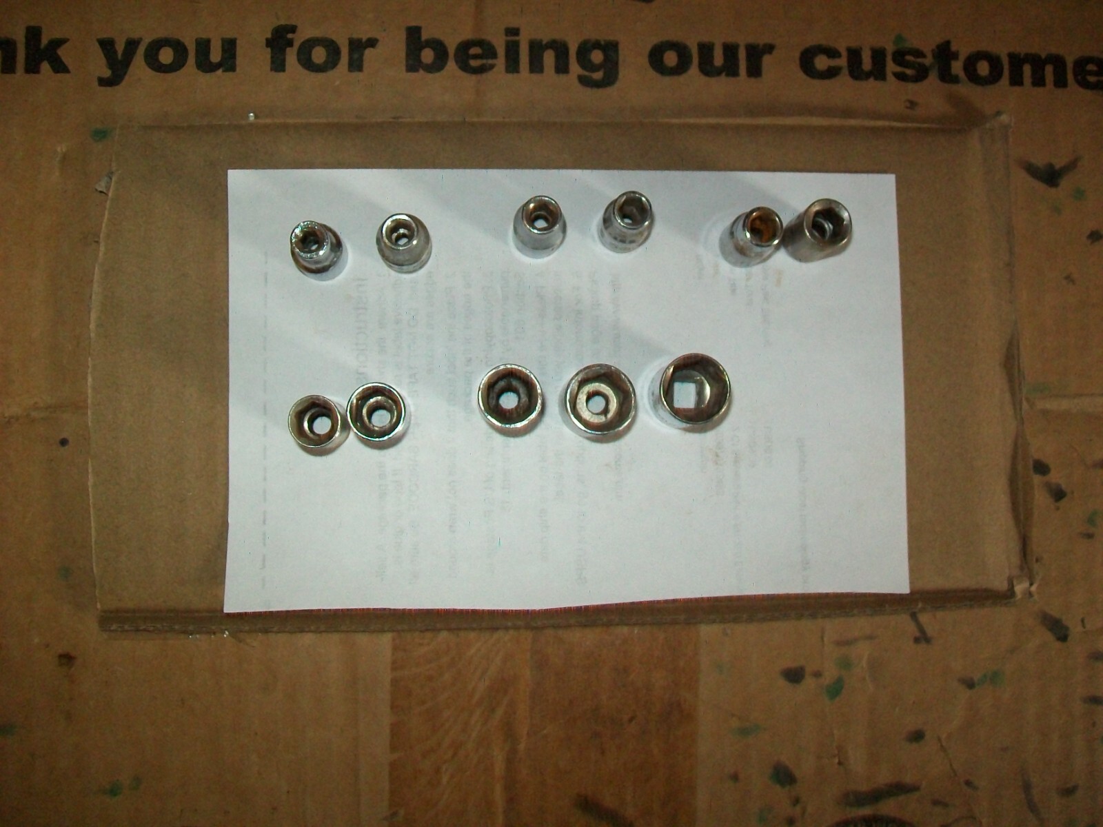 11 Of Unbranded Metric Standard Sockets 1/4 Drive 6 Point
