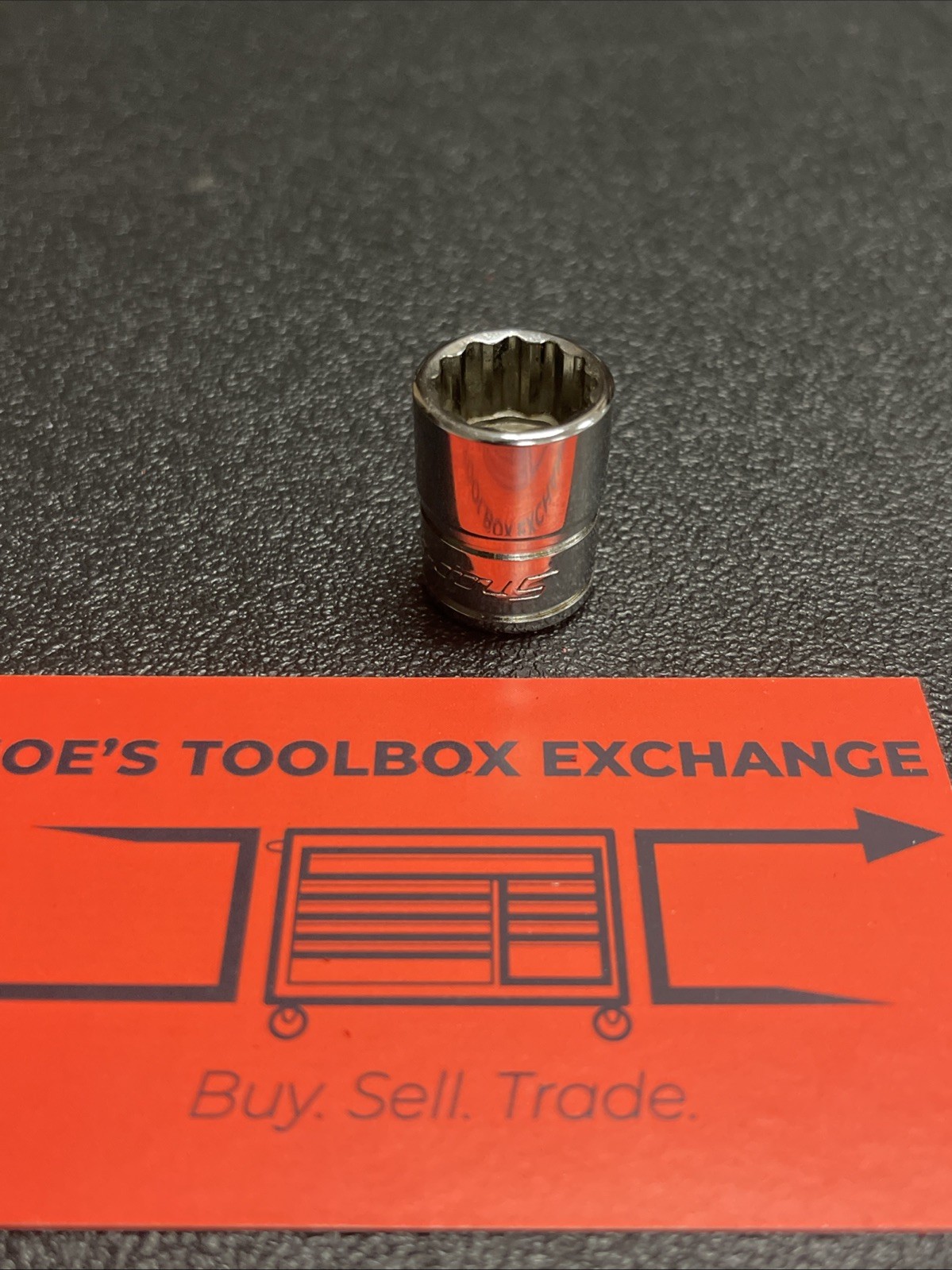Snap-on Tools USA NEW 3/8″ Drive 12-POINT SAE 1/2” Shallow Chrome Socket F161