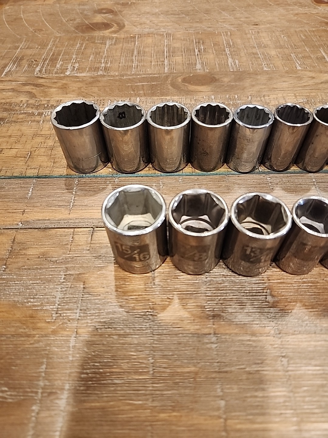 *USA CRAFTSMAN METRIC AND SAE 1/2″ DRIVE SETS 6 POINT AND 12 POINT 23PCS