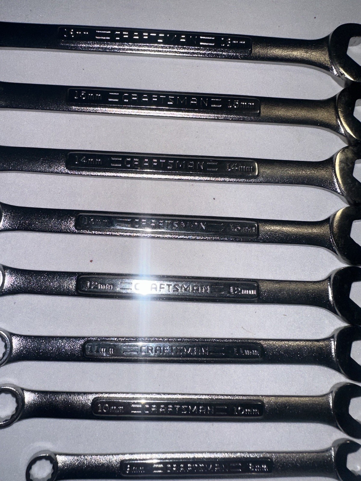 Lot Of 8 Craftsman Professional VA Speed Wrenches 8/10/11/12/13/14/15/16 MM USA