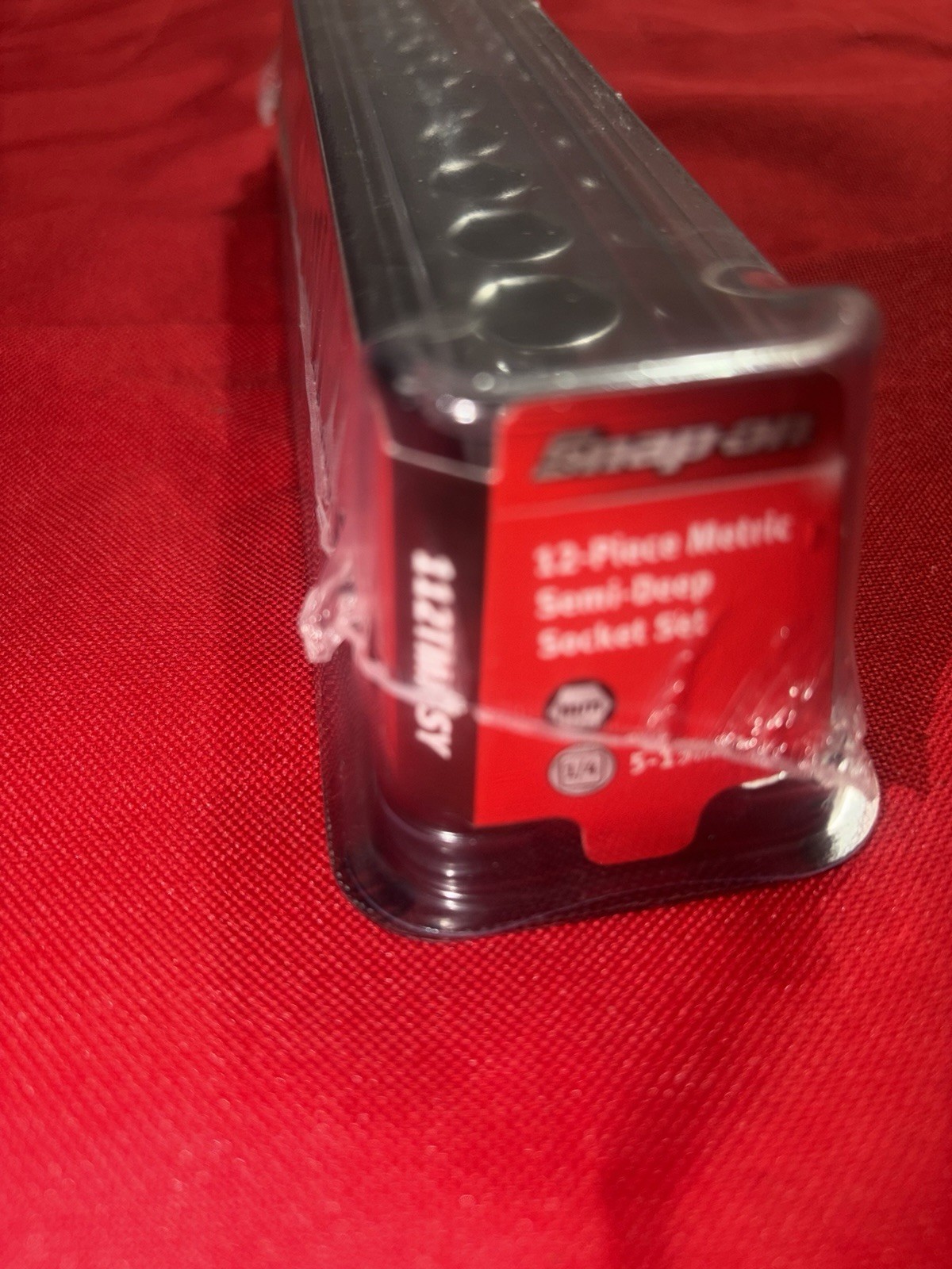 Snap On 110TMSY 10 Pc 1/4 Drive Point SAE Semi Deep Socket Set 3/16–9 1/6