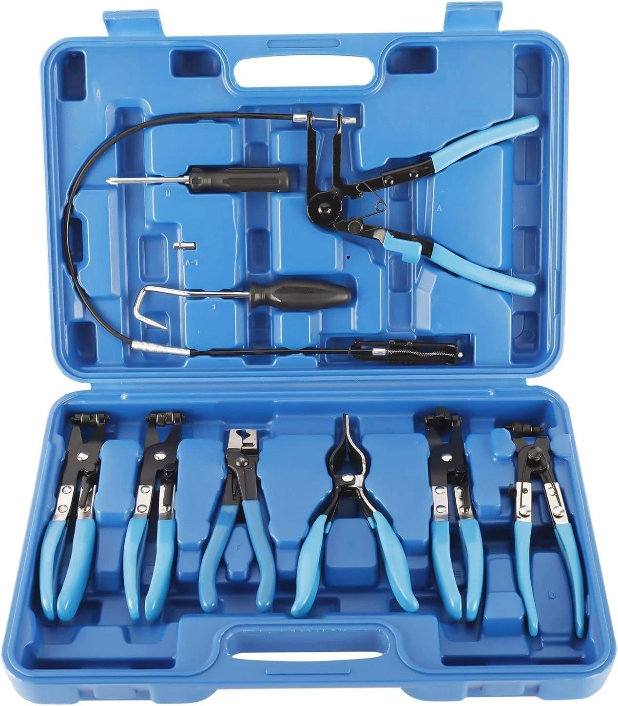 9-Piece Hose Clamp Pliers Set Wire Clip Automotive Repair Tool Kit Heavy Duty