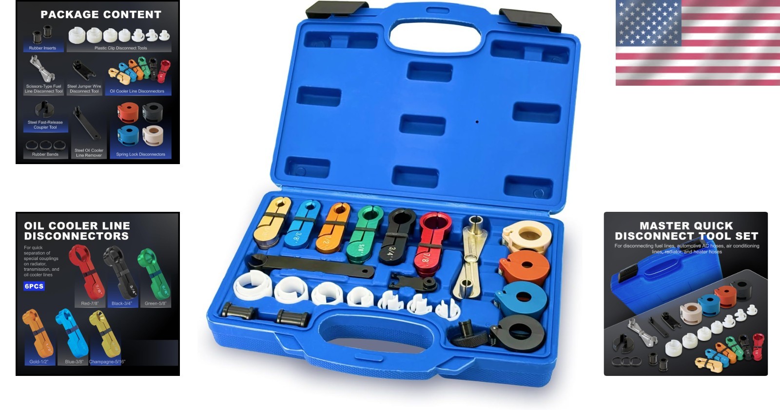 Fuel Line Removal Tool Kit – 22pc Quick Disconnect Set for Most Vehicles
