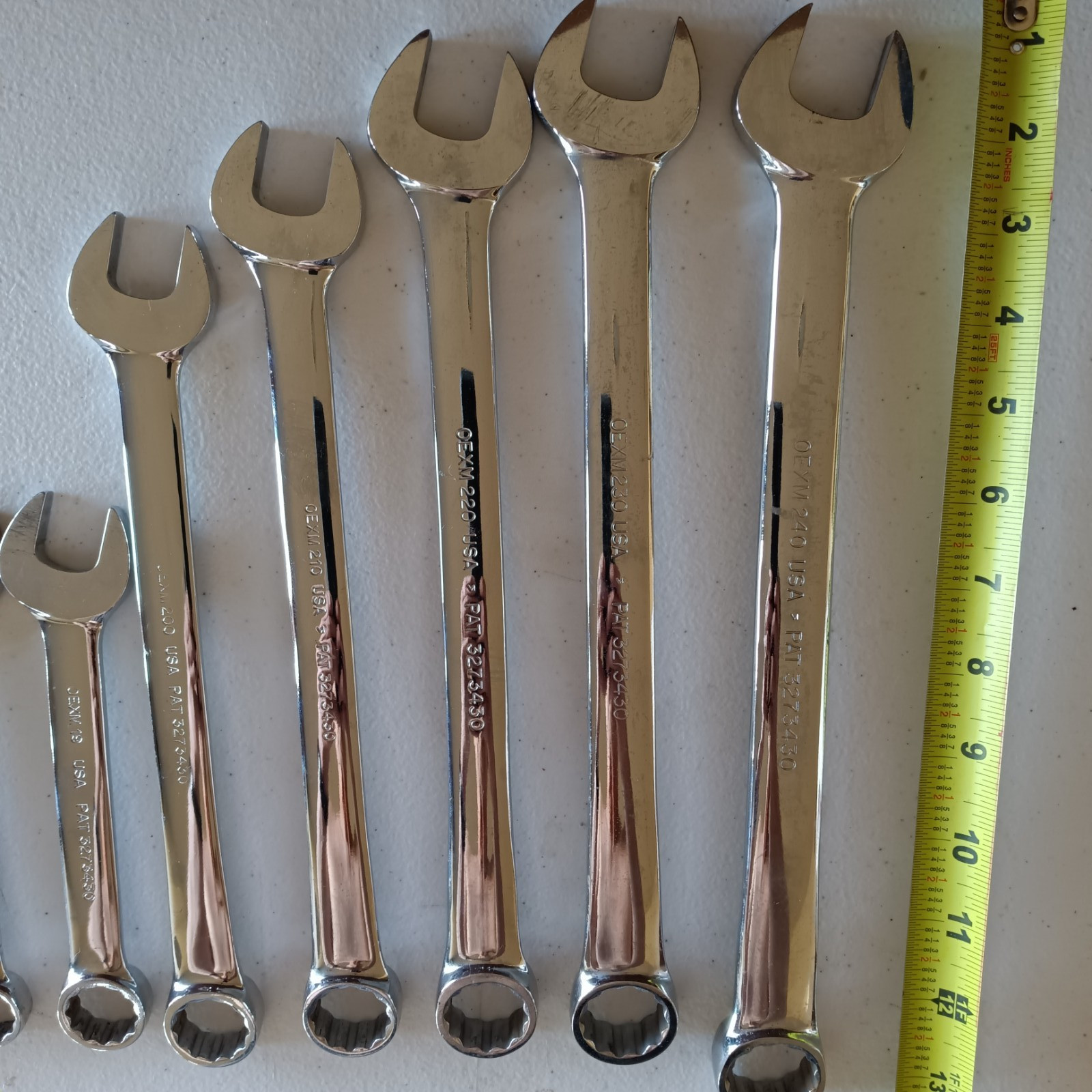 Snap On Tools OEXM Wrench Set 6mm – 24mm Metric Combination 12PT – 19 piece