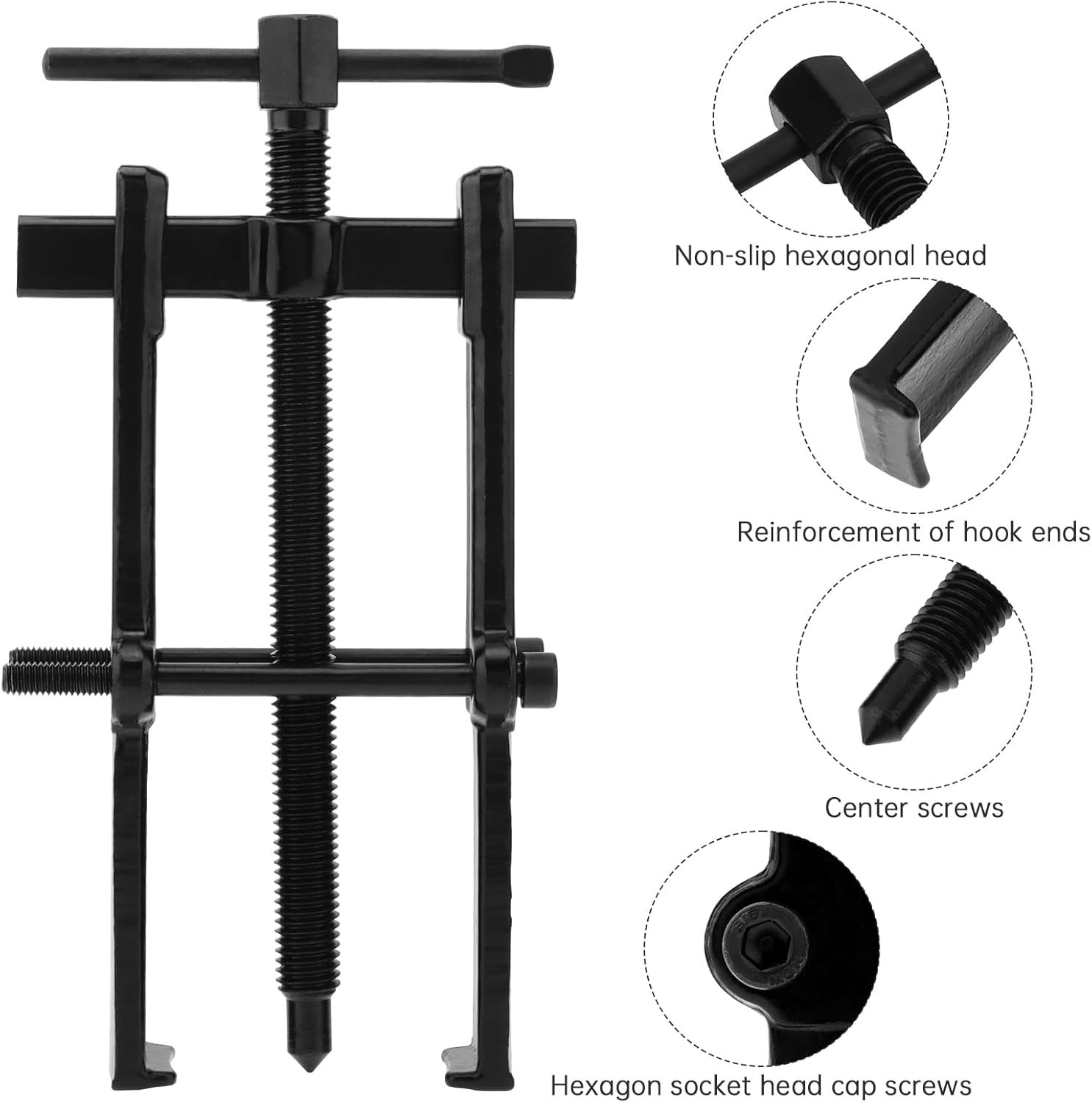 Heavy-Duty 8-Inch Two-Claw Bearing Puller – Perfect for Automotive Repairs