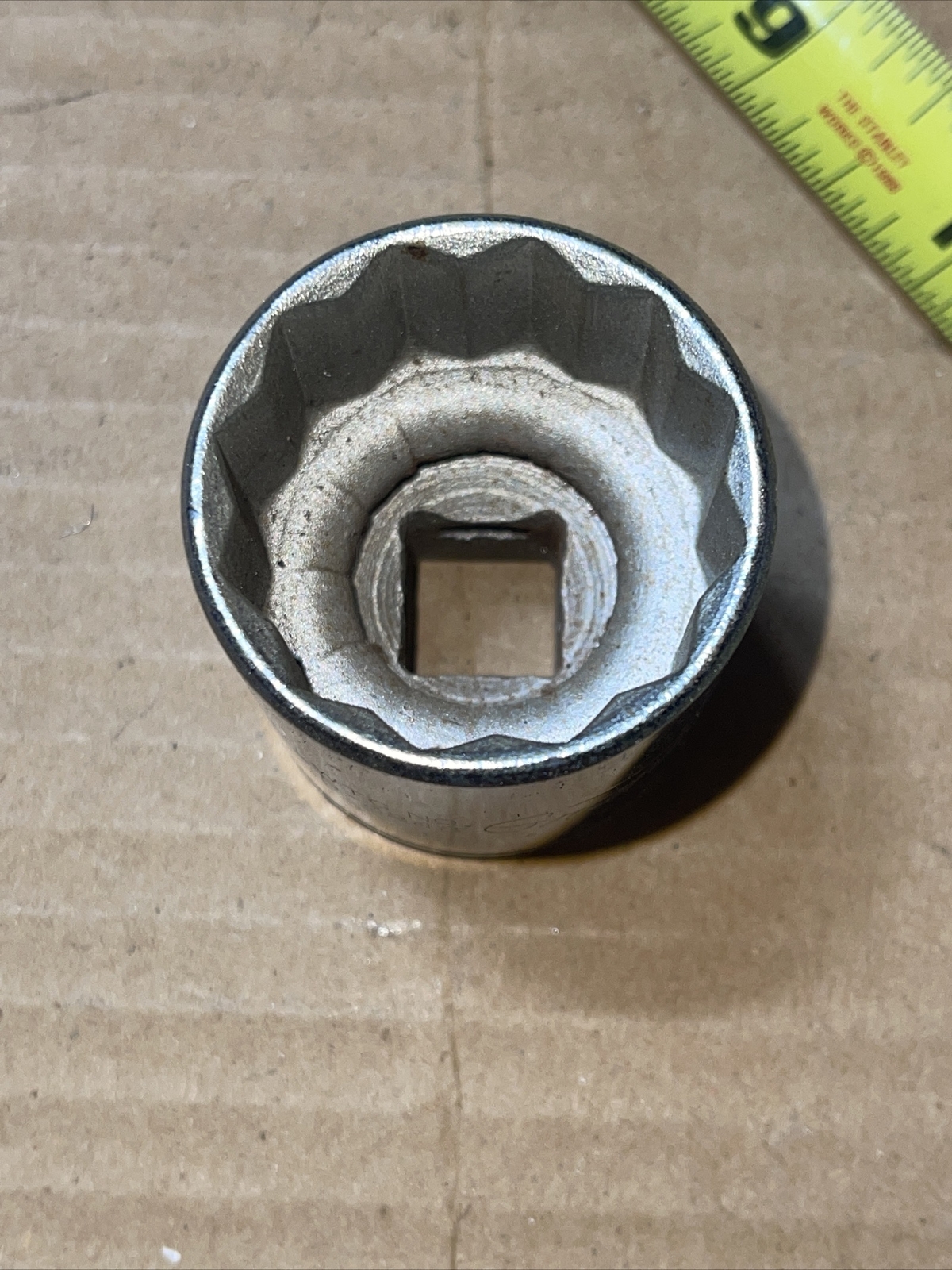 Vintage Grants WTG No 5-3848 1 1/4 In SAE 1/2 Drive 12 Point Socket Rare 53848
