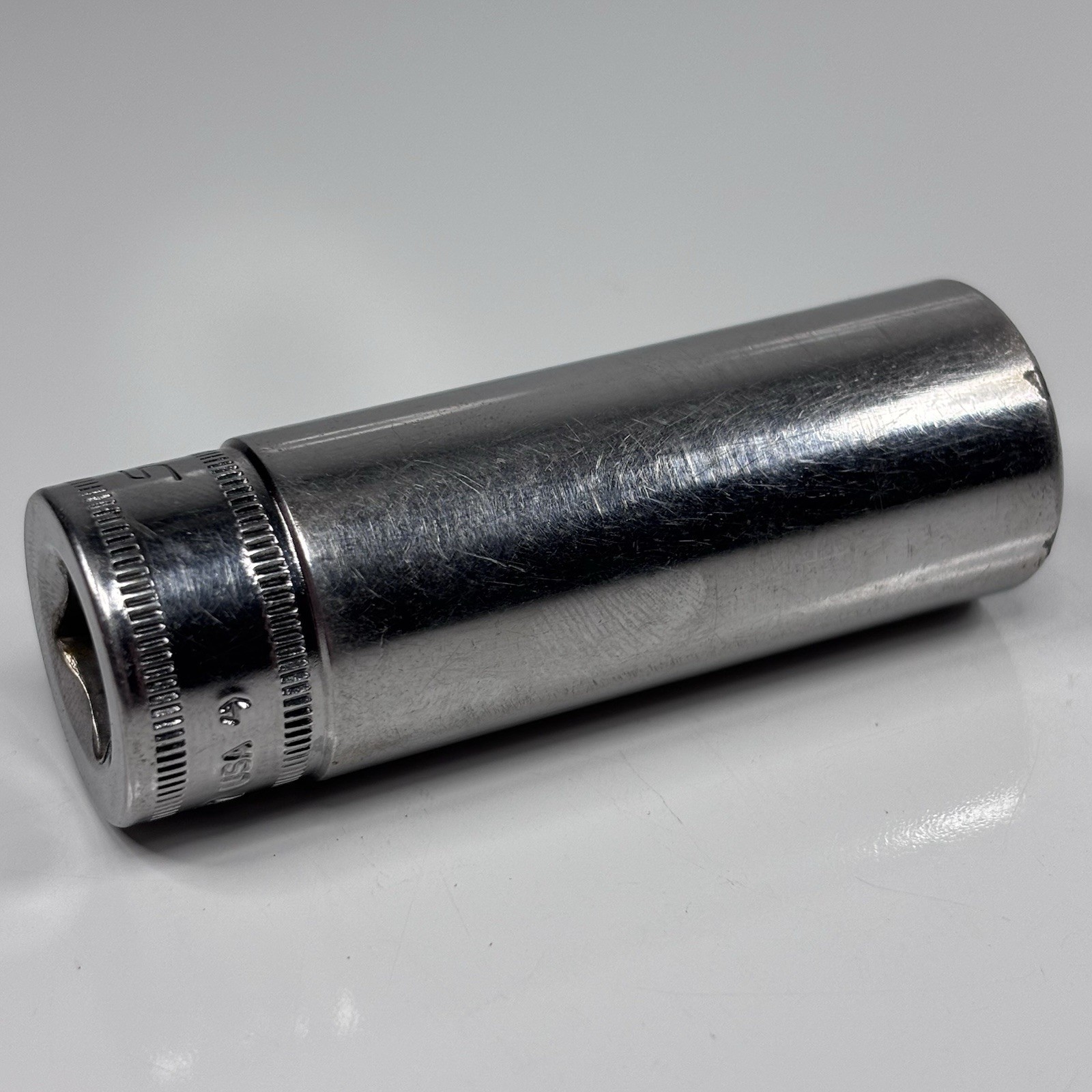 Snap On Tools SFSM17 3/8 Dr 6Pt Metric 17mm Flank Dr Deep Chrome Socket USA 2004