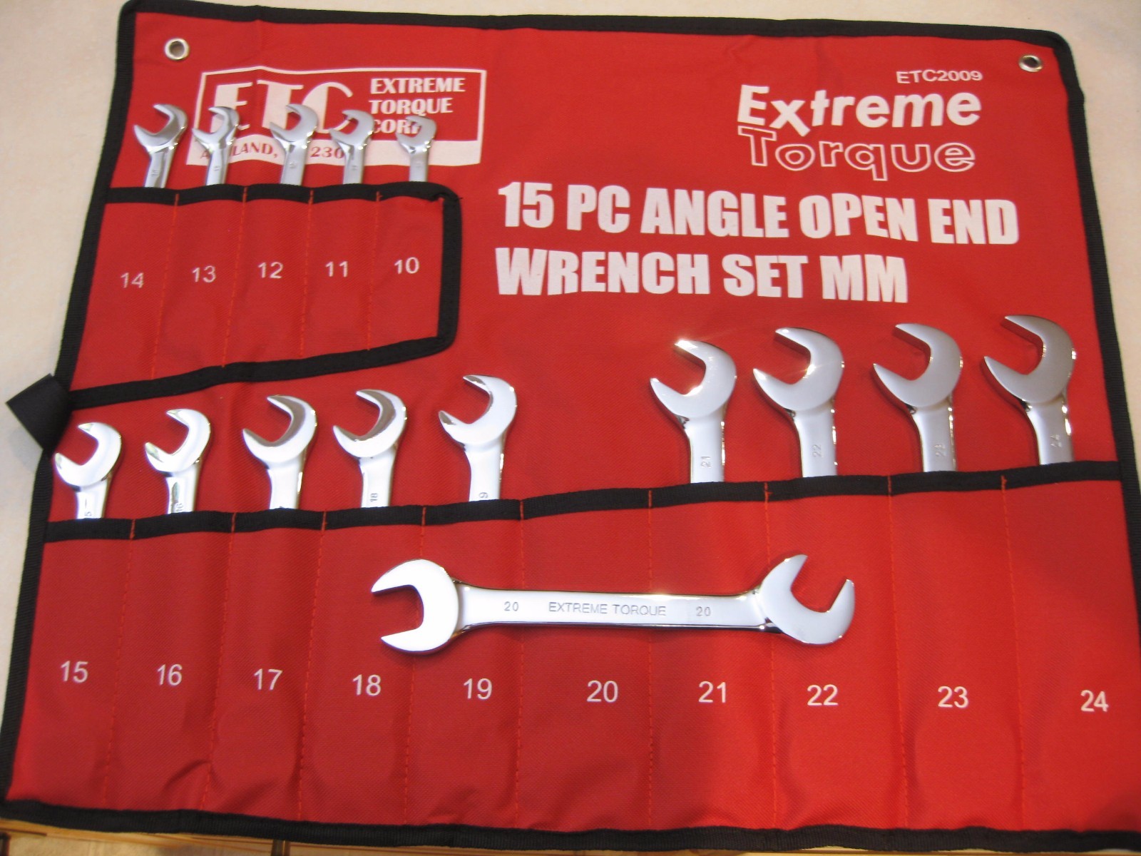 Special: 2 Open End 4-Way Angle Wrench Sets SAE & Metric Extreme Torque Line