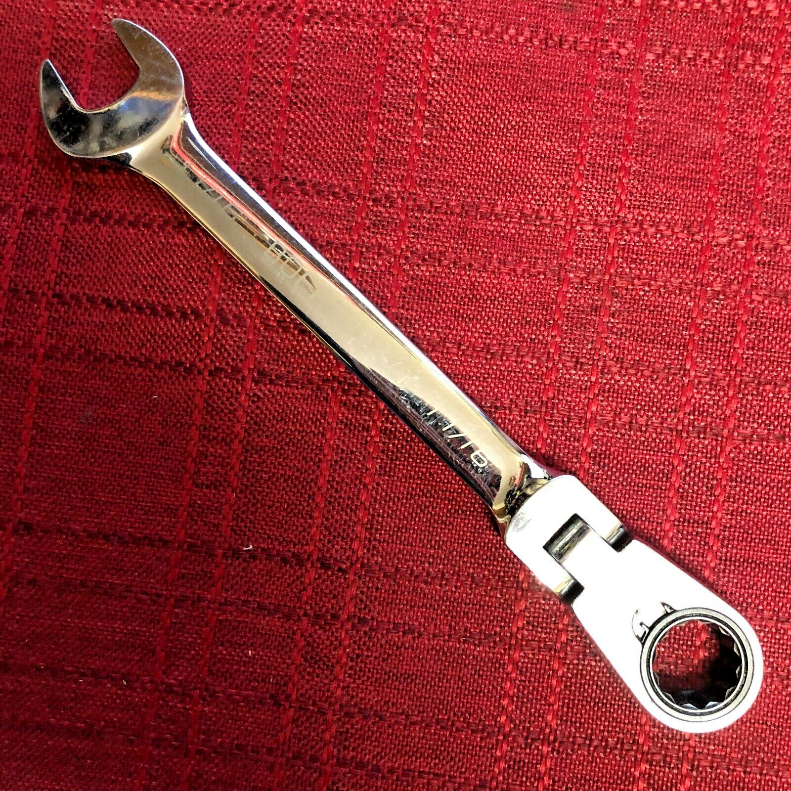 Blue Point BOERF22 SAE 11/16″ 15° Offset FlexHead Ratcheting Box/Open-End Wrench