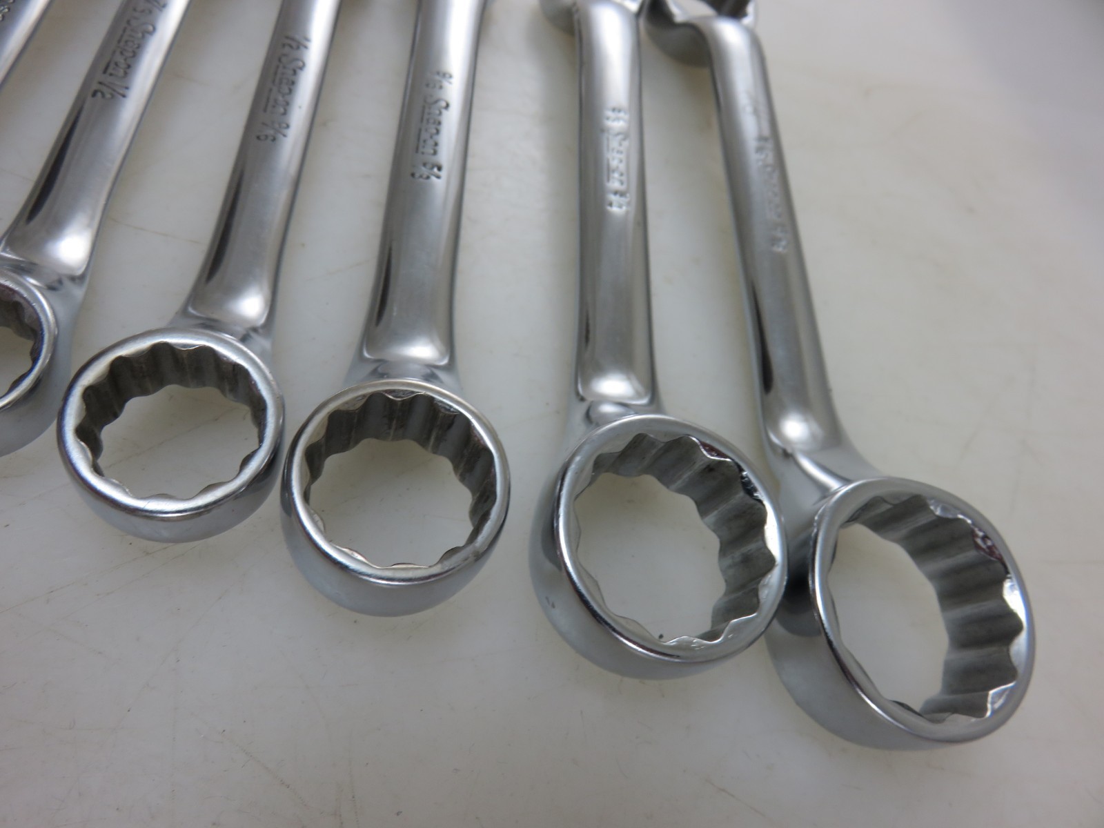 Snap-On XS SHORT Offset Box End Wrench 8pc Set 3/16″-13/16″ **NO 1/4″ x 5/16″*