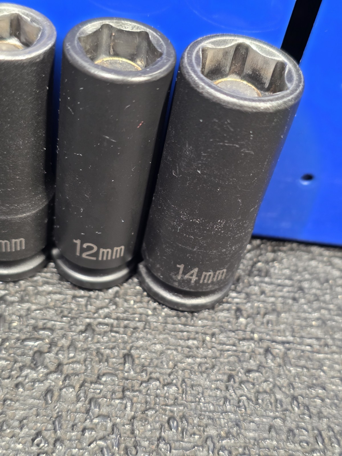 Grey Pneumatic GP 3/8″ Drive 8, 10, 12 & 14mm Magnetic Deep Impact Sockets Nice